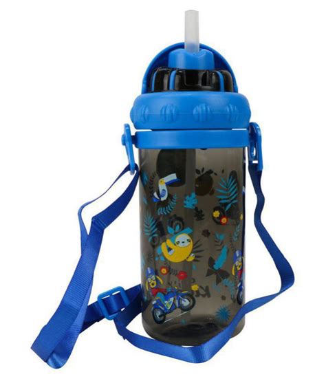 Smily Kiddos Smily Sipper Water Bottle Capacity 430 Ml Black Water