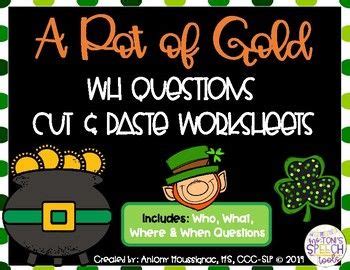 St Patrick S Day Wh Questions Activity Who What Where When