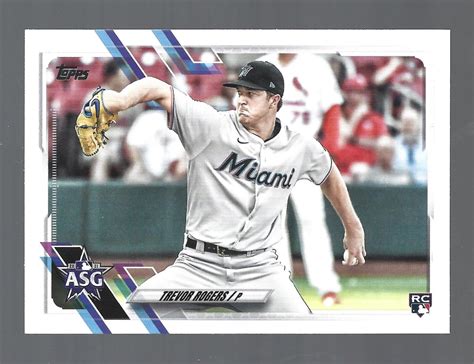 2021 Topps Update Series MLB All Stars ASG 11 RC Trevor Rogers Miami