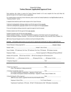 Fillable Online Approval For Discount Form Fax Email Print Pdffiller