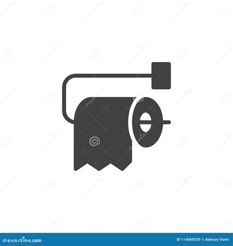 Toilet Paper Roll Vector Icon Stock Vector Illustration Of Simple