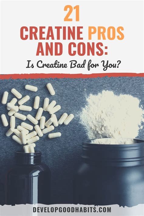 21 Pros And Cons Of Using Creatine Creatine Benefits Creatine Best