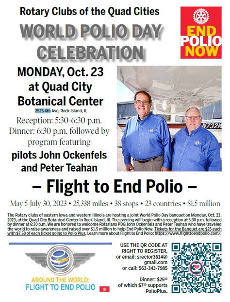 RC Of Quad Cities World Polio Day Celebration District 6420