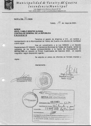 Presentaci N Informe A Contralor A General De La Rep Blica A O