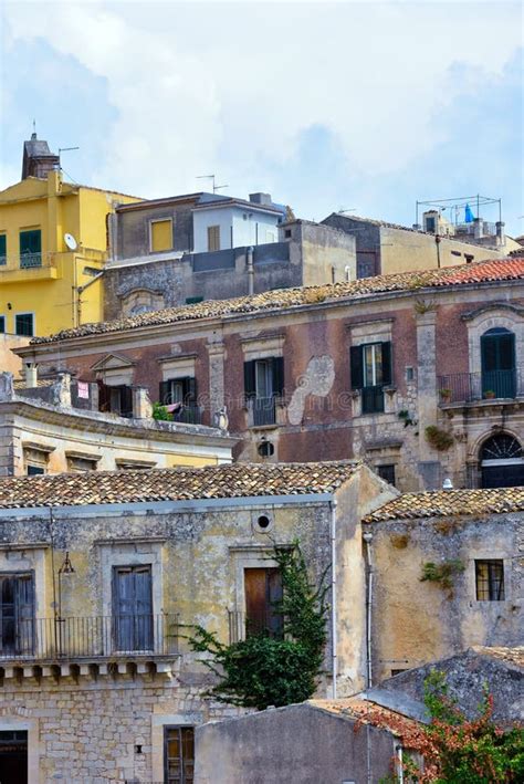 Panorama Of Modica Stock Image Image Of Town Facade 131178199