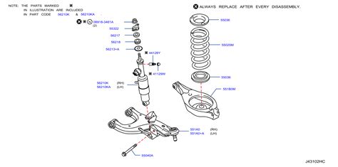 Infiniti QX56 Suspension Shock Absorber Rear E6210 6GW7B INFINITI