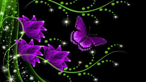 Download Purple Butterfly Background