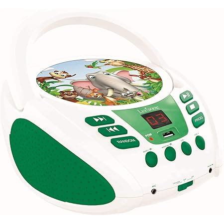 Metronic 477144 CD Player für Kinder Jungle mit USB AUX IN Port Grün