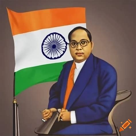 Dr Br Ambedkar Writing Indian Constitution On Craiyon