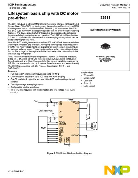 MC33911 NXP Transceiver Distributor Stock And Best Price