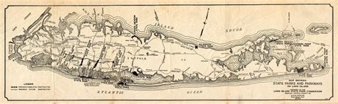 (New York-Long Island) Map Showing State Parks And Parkways On Long Is ...