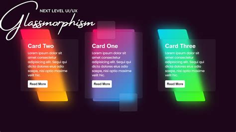 Animated Glowing Gradient Glassmorphism Card Using Html And Css Next Level Ui Ux Youtube