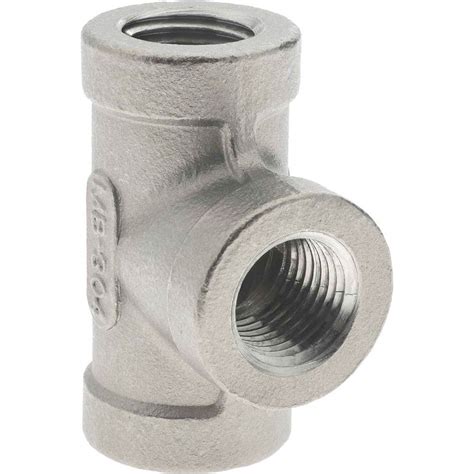 Merit Brass Pipe Tee 1 4 Fitting 304 Stainless Steel MSC Direct