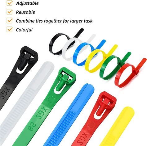 Self Locking Nylon Tie Super Heavy Wire Color Soft Release Self Locking