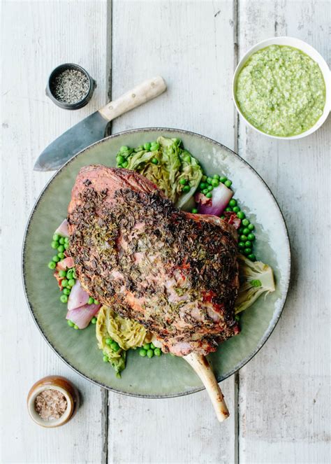 Recipe: Donal Skehan’s Roast Lamb with Green Garlic, Lettuce & Peas | Kitchn