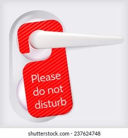 Vektor Stok Do Not Disturb Sign Copper Door Tanpa Royalti