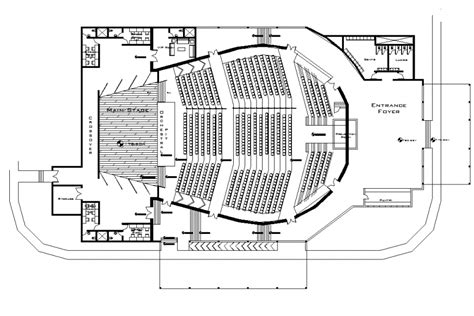 Second floor auditorium plan autocad file Auditorium Plan, Auditorium Architecture, Theater ...