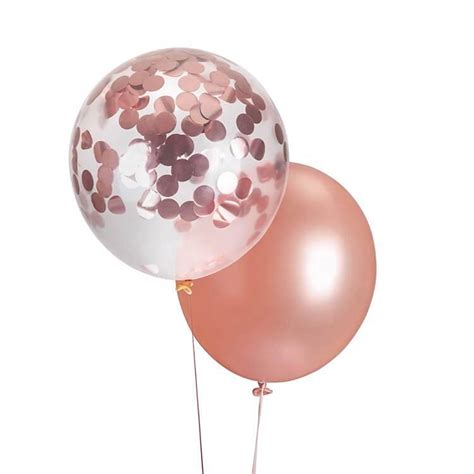 20pcs 12 Inch Rose Gold Confetti Party Balloon Bouquet Online Party