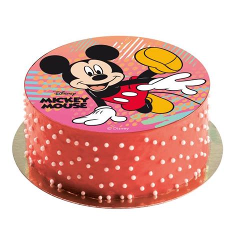 Oblea Para Tartas Mickey Mouse Dekora Sin Trazas De Leche Tienda