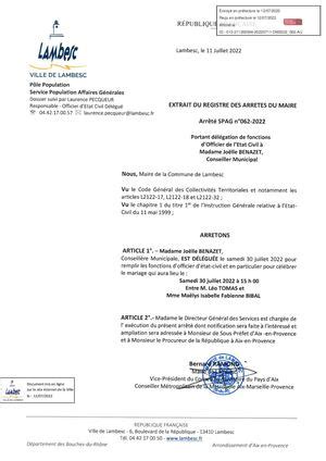 Calam O Spag Portant D L Gation De Fonctions Officier Etat