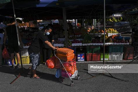 Suasana Pasar Pagi Sungai Long Selepas Pembukaan Semula Perniagaan