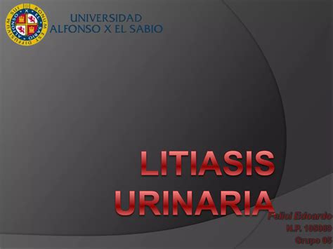 Litiasis Urinaria Ppt Descarga Gratuita