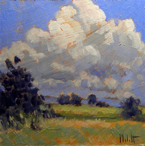 Art Painting and Prints Heidi Malott: Impressionist Clouds Summer Fall ...