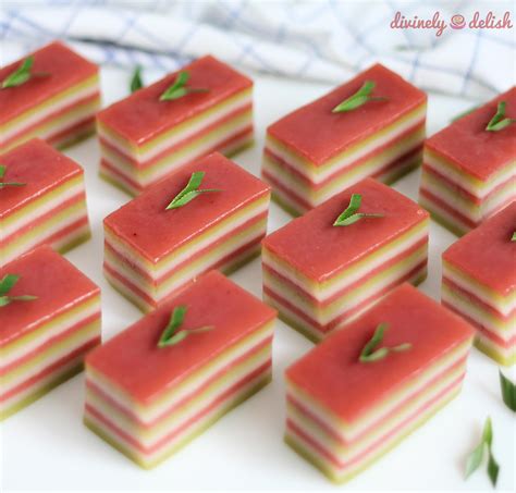 Kuih Lapis Steamed Layer Cake Divinely Delish