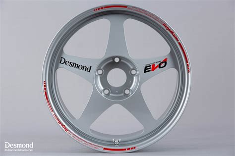 Desmond Regamaster Evo Ii 18x10 5x120 25 Offset White Silver Gunmetal