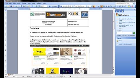 Hands On Exercise No 1 Batch 04 Freelancing DigiSkills YouTube