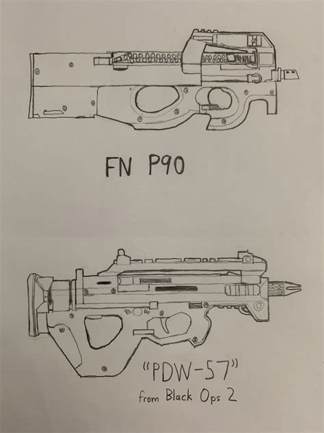 Easy Pistol To Draw In Colored