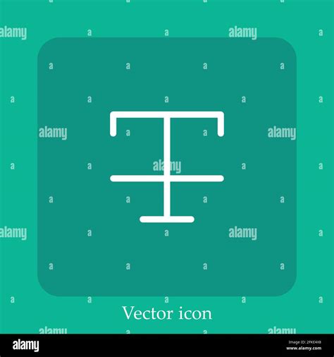 Strikethrough Vector Icon Linear Icon Line With Editable Stroke Stock