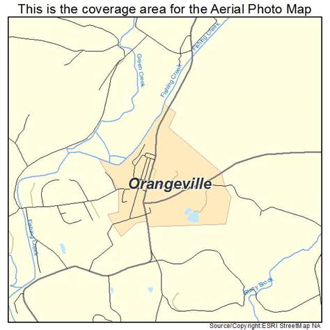 Aerial Photography Map of Orangeville, PA Pennsylvania