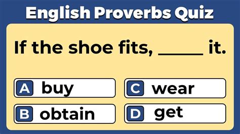 English Proverbs Quiz Can You Pass This Quiz 29 YouTube