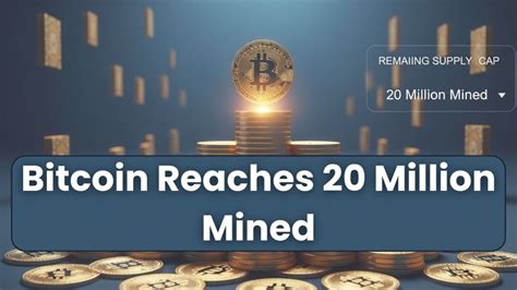 bitcoin reaches  million mined scarcity intensifies