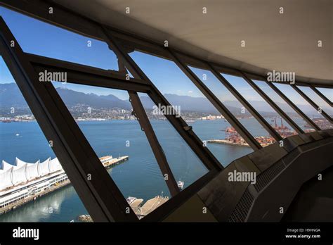 View of Vancouver Harbour from top of the Vancouver Lookout - Vancouver, BC Stock Photo - Alamy