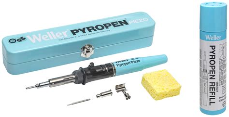 Weller Pyropen Piezo Kit Saldatore Alimentato A Butano