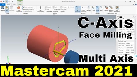 Mastercam 2021 C Axis Face Contour Mastercam 2021 Lathe Mastercam