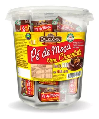 Doce Pé De Moça Chocolate Meio Amargo Dacolônia MercadoLivre