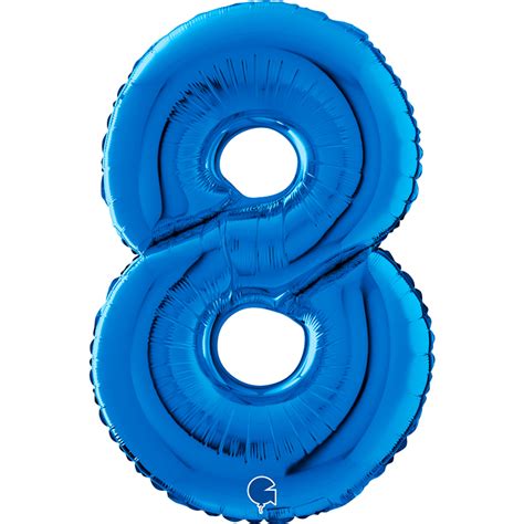 Balloon Number Blue Inc Blue