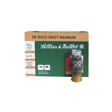 Κυνηγετικά Φυσίγγια Sellier Bellot Buckshot Magnum Δράμια C12 e