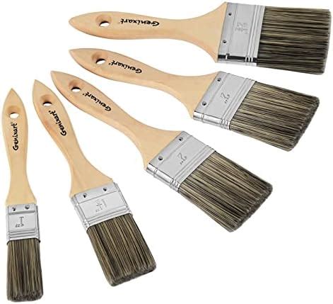 Double Thick Chip Paint Brush Set Wood Stain Brushes For Painting