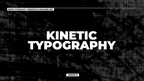 Kinetic Typography After Effects Video Templates Envato Elements