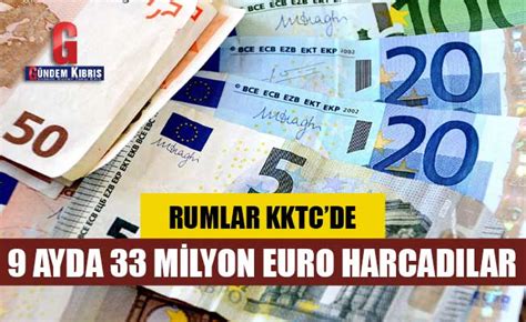 Kıbrıslı Rumlar ilk 9 ayda KKTCde kredi kartı ile 33 milyon Euro