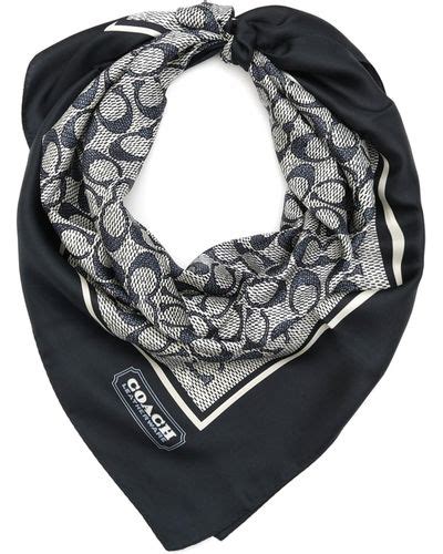 Coach Silk Square Scarves For Women Up To Off Lyst