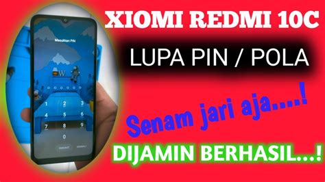 LUPA PIN POLA XIOMI REDMI 10C Miui 13 Terbaru Di Jamin Berhasil 100