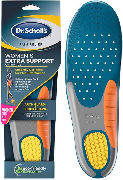 Dr Scholl S Extra Support Pain Relief Orthotic Inserts For Women 6 11