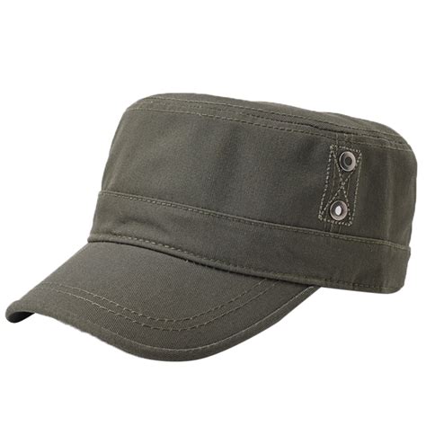 Manxivoo Mens Hats And Caps Mens Fashion Casual Cotton Flat Top Sunshade