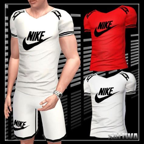 saliwa's Nike Pro Athletic Male Top | Sims 4 men clothing, Sims 4 male ...