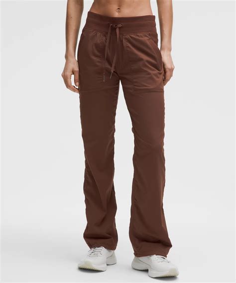 Lululemon Dance Studio Mid-rise Pants Tall In Brown | ModeSens